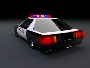chevrolet camaro police low-poly Modello 3D