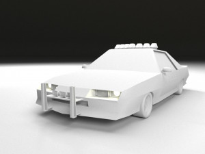 chevrolet camaro police low-poly Modello 3D