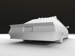 chevrolet camaro police low-poly Modello 3D