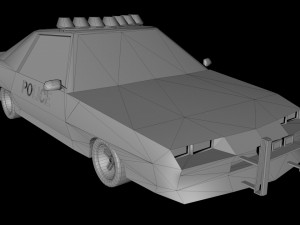 chevrolet camaro police low-poly Modello 3D