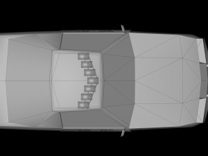 chevrolet camaro police low-poly Modello 3D