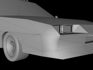 chevrolet camaro police low-poly Modello 3D