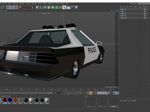 chevrolet camaro police low-poly Modello 3D