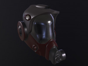 helmet with gas mask Modèle 3D