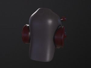 helmet with gas mask Modèle 3D
