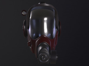 helmet with gas mask Modèle 3D