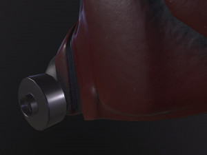 helmet with gas mask Modèle 3D