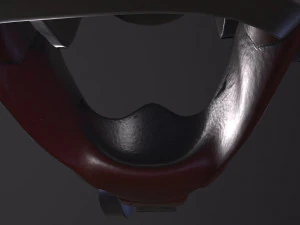helmet with gas mask 3D Model