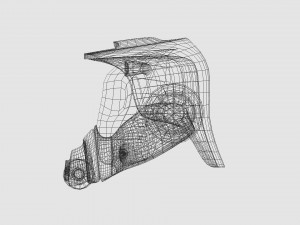 helmet with gas mask Modèle 3D