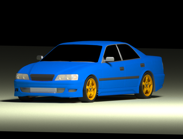 Toyota Chaser 3D Model .c4d .max .obj .3ds .fbx .stl .blend 