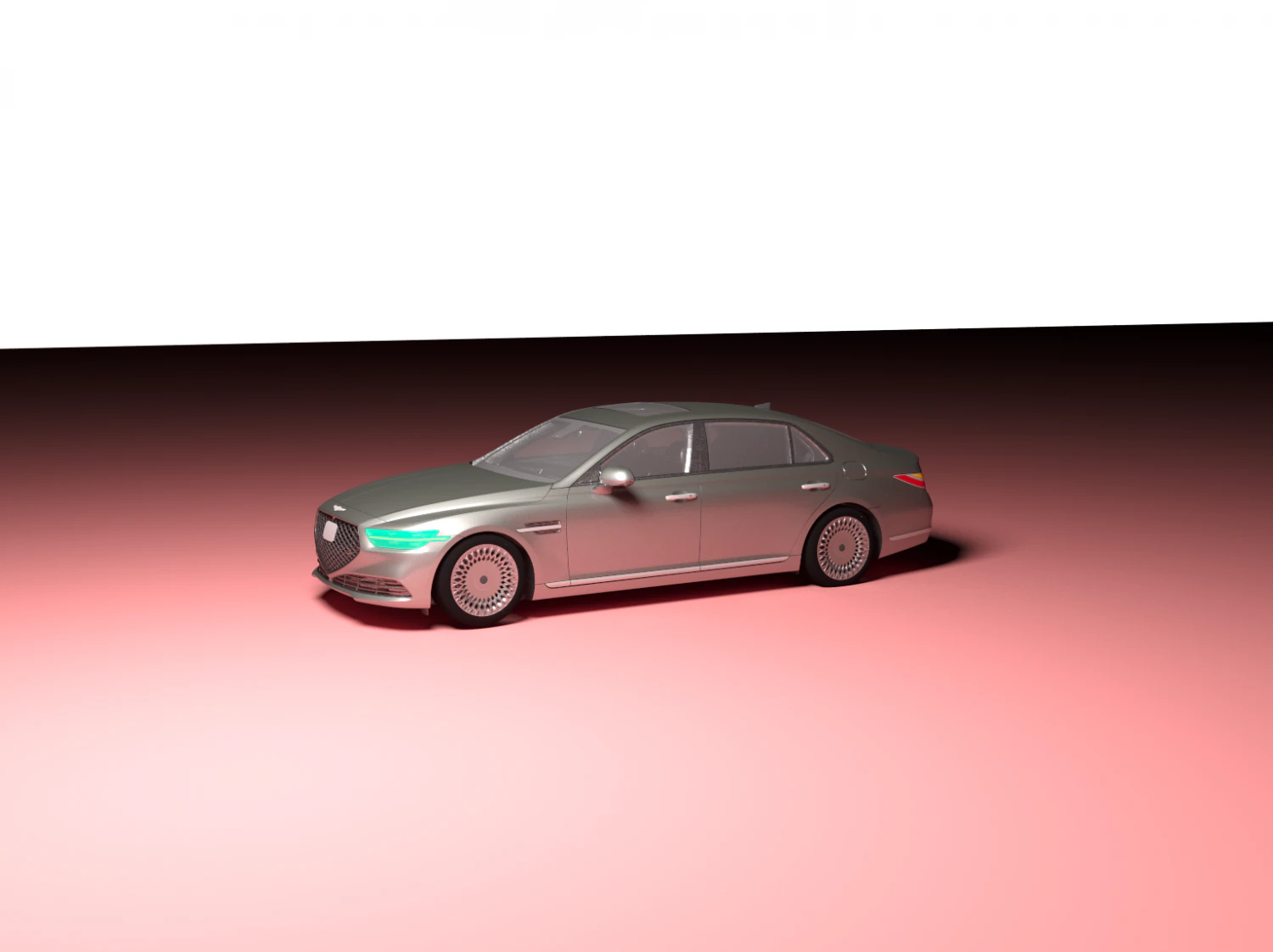 Genesis G90 3D Model .c4d .max .obj .3ds .fbx .stl .blend 