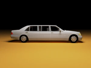 Mercedes Benz W140 Pullman 3D Model