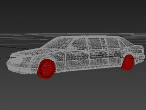 Mercedes Benz W140 Pullman 3D Model