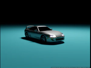 Toyota Supra LowPoly Modello 3D