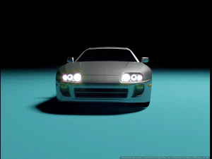 Toyota Supra LowPoly 3D Model