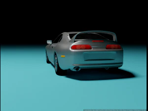 Toyota Supra LowPoly 3D Model