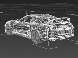 Toyota Supra LowPoly 3D 모델