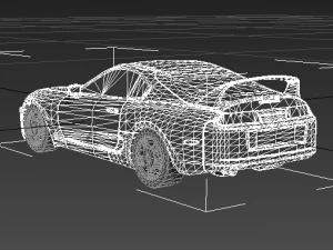 Toyota Supra LowPoly 3D Model