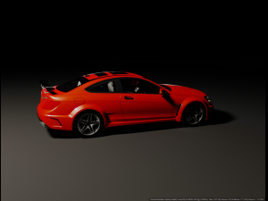 Mercedes Benz C63 AMG Coupe 3D 模型