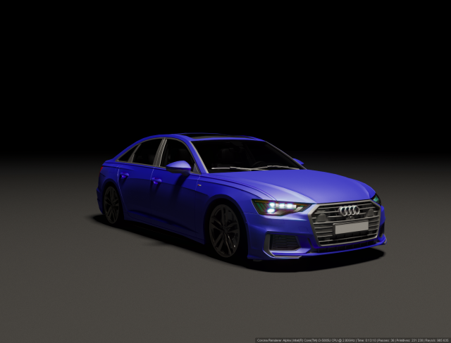 AUDI A6 2019 3D 模型 .c4d .max .obj .3ds .fbx .stl .blend 