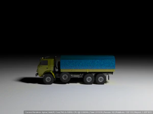 KAMAZ 6350 Military 3D Model