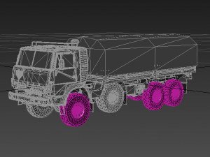 KAMAZ 6350 Military Modello 3D