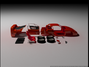 FerrariF40 Print Modelo de Impressão 3D