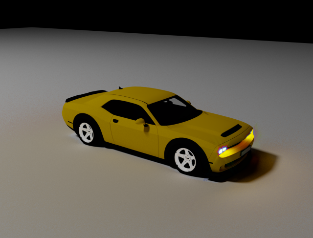 Challenger SRT Demon Modelo 3D .c4d .max .obj .3ds .fbx .stl .blend 