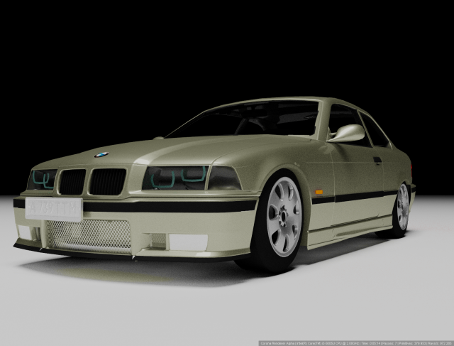 M3 E36 Modelo 3D .c4d .max .obj .3ds .fbx .stl .blend 
