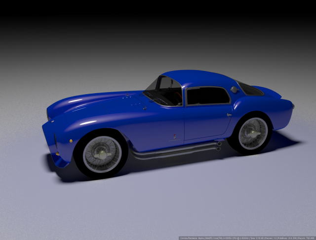 Maserati Pininfarina Berlinetta 3D Model .c4d .max .obj .3ds .fbx .stl .blend 