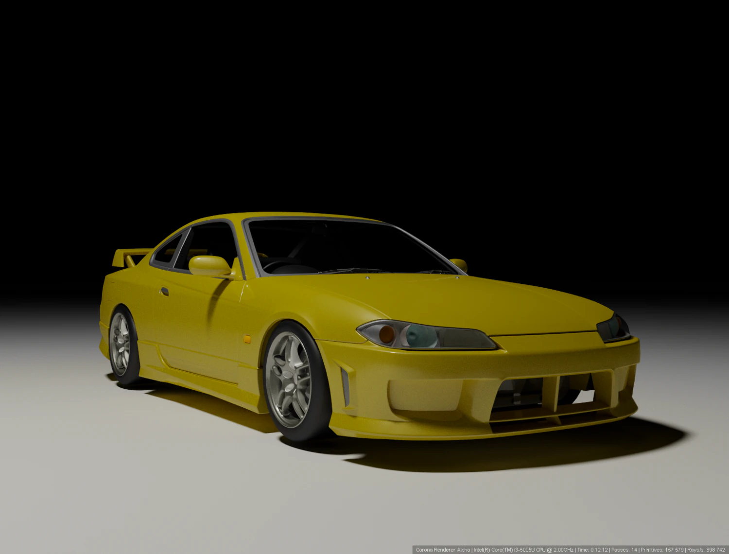 Nissan Silvia S15 3D Model .c4d .max .obj .3ds .fbx .stl .blend 