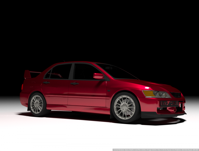 Mitsubishi Lancer Evolution 3Dモデル .c4d .max .obj .3ds .fbx .stl .blend 
