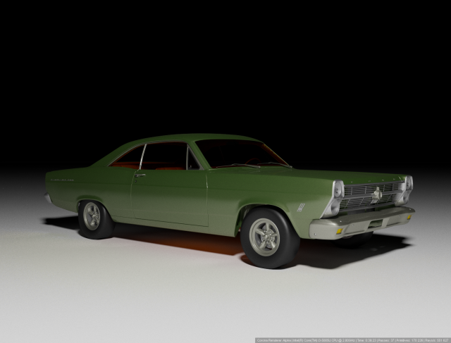 Plymouth Fairlane 1967 3D Модель .c4d .max .obj .3ds .fbx .stl .blend 