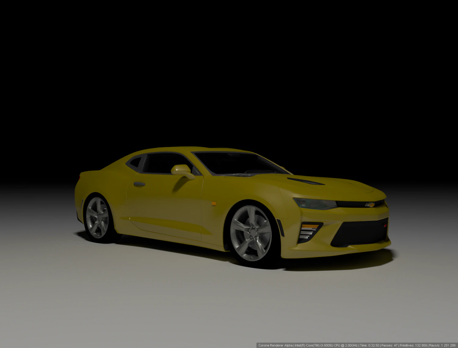 Chevrolet Camaro 3D Model .c4d .max .obj .3ds .fbx .stl .blend