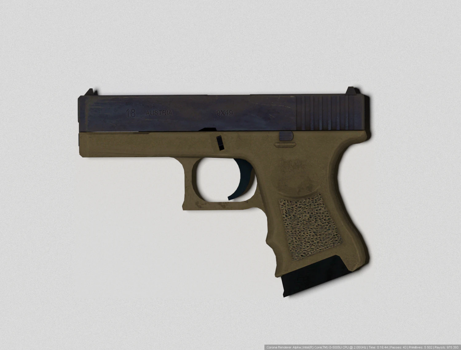 Glock 18 Modello 3D .c4d .max .obj .3ds .fbx .stl .blend 