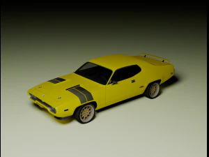 Plymouth RoadRunner 1971 3D Model