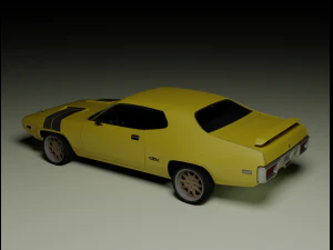 Plymouth RoadRunner 1971 3D Model