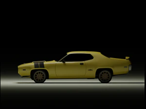 Plymouth RoadRunner 1971 3D Model