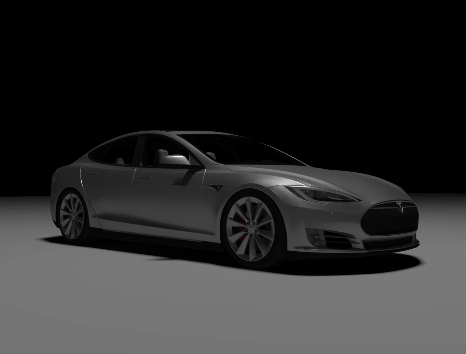 Tesla Model S 3D Model .c4d .max .obj .3ds .fbx .stl .blend 