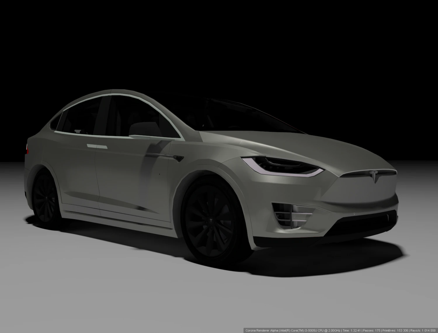 Tesla Model X 3D Model .c4d .max .obj .3ds .fbx .stl .blend 