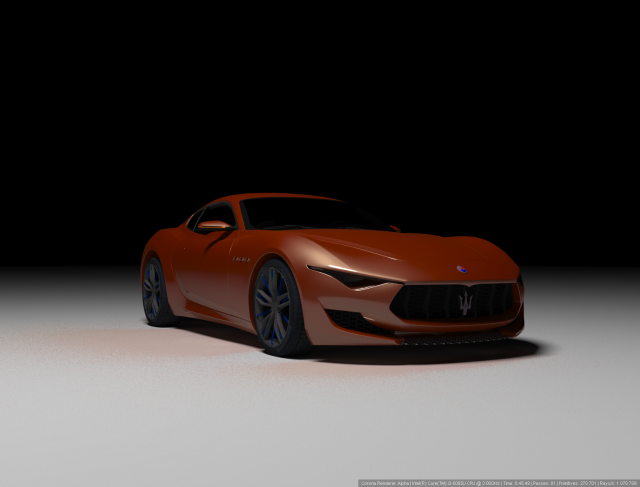 Maserati Alfieri 3D Model .c4d .max .obj .3ds .fbx .stl .blend 