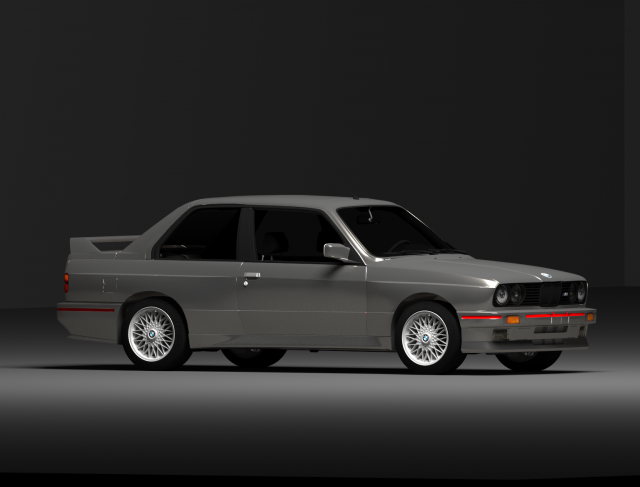 BMVV E30 M3 Model 3D .c4d .max .obj .3ds .fbx .stl .blend 