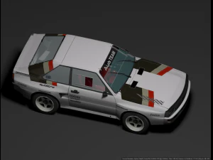 AUDI Sport Quattro 1984 LowPoly 3D Model