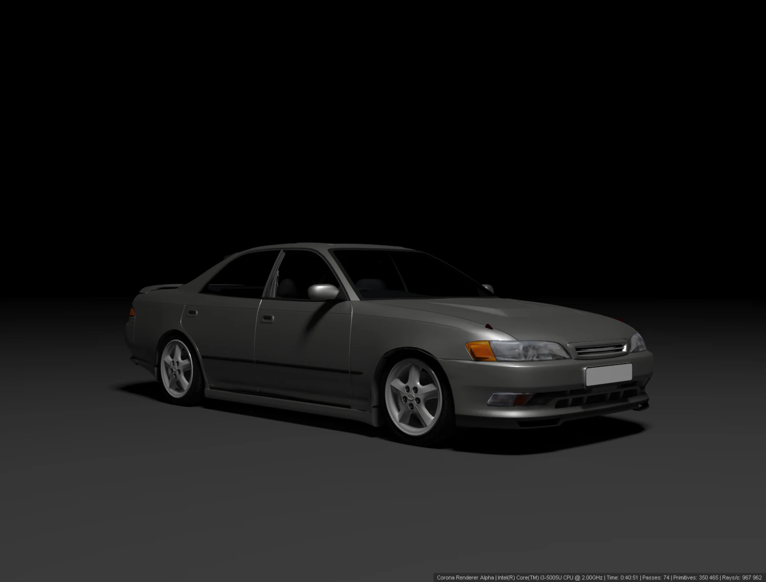 Toyota Mark 2 JZX90 3D Model .c4d .max .obj .3ds .fbx .stl .blend