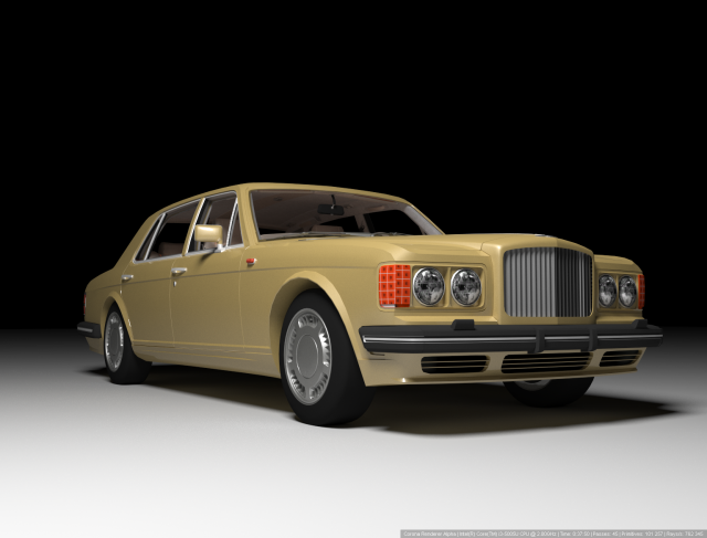 Bentley Turbo R 3D 模型 .c4d .max .obj .3ds .fbx .stl .blend 