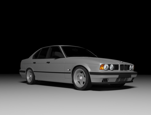 BMVV E34 525i Modello 3D .c4d .max .obj .3ds .fbx .stl .blend