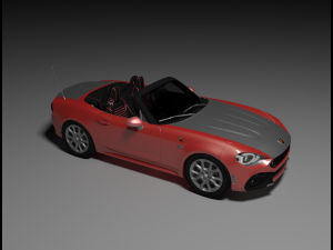 Fiat 124 Spider 3D 模型