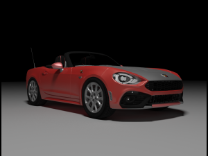 Fiat 124 Spider 3D मॉडल