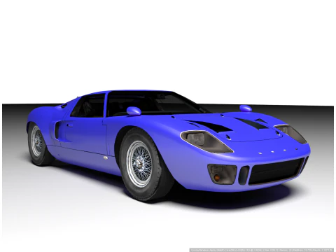 Vettura GT40 Modello 3D