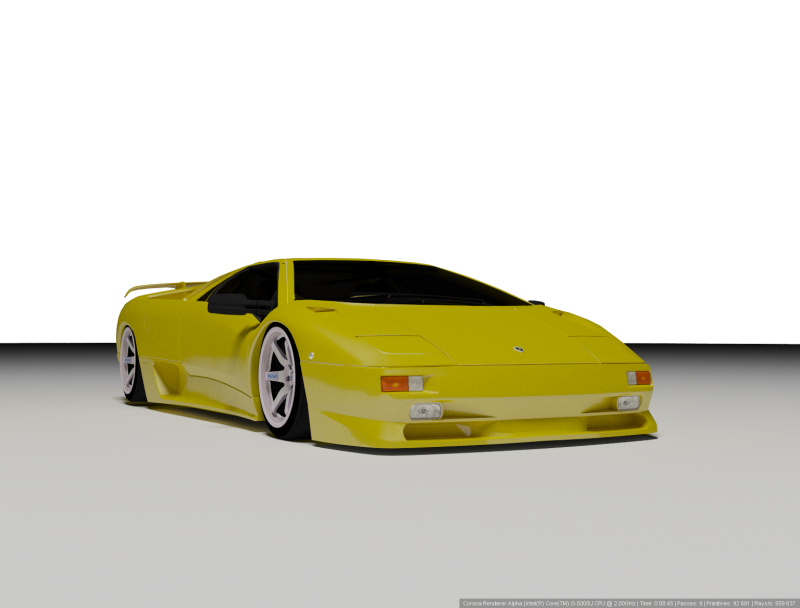 Lambo Diablo Modelo 3D .c4d .max .obj .3ds .fbx .stl .blend 
